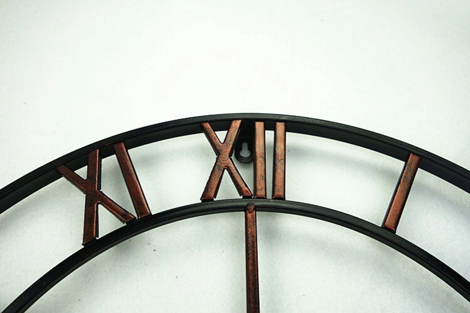 Large 3D Handmade Vintage Wrought-Iron Wall Clock - Escape Room Prop - Image 3