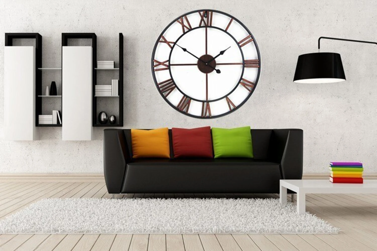 Large 3D Handmade Vintage Wrought-Iron Wall Clock - Escape Room Prop - Image 2