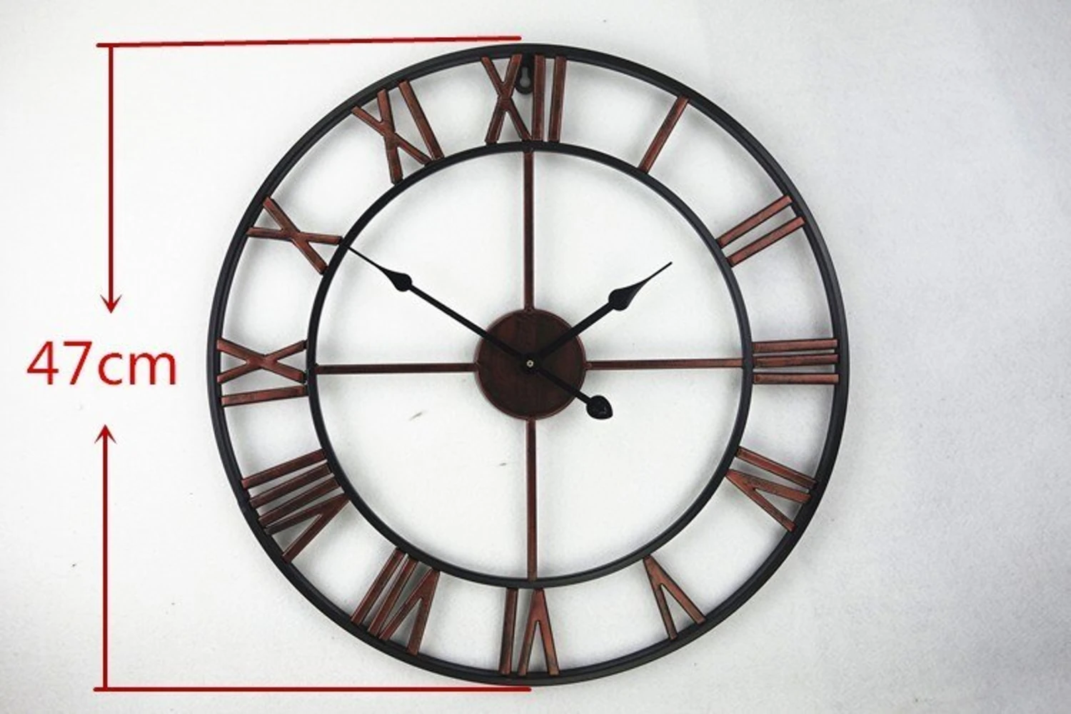 Large 3D Handmade Vintage Wrought-Iron Wall Clock - Escape Room Prop - Image 4