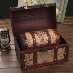 3-Pack Chests W/ Map Design - Escape Room Prop