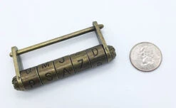Letter Combo Lock - Antique Copper
