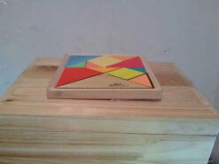 Puzzle - Wooden Tangram With Drawer