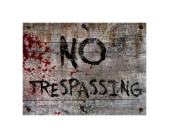 No Trespassing - Halloween Decor Prop Road And Lawn Decoration Sticker