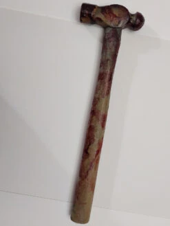 Ball Peen Hammer - Bloody Fake Weapon Halloween Prop