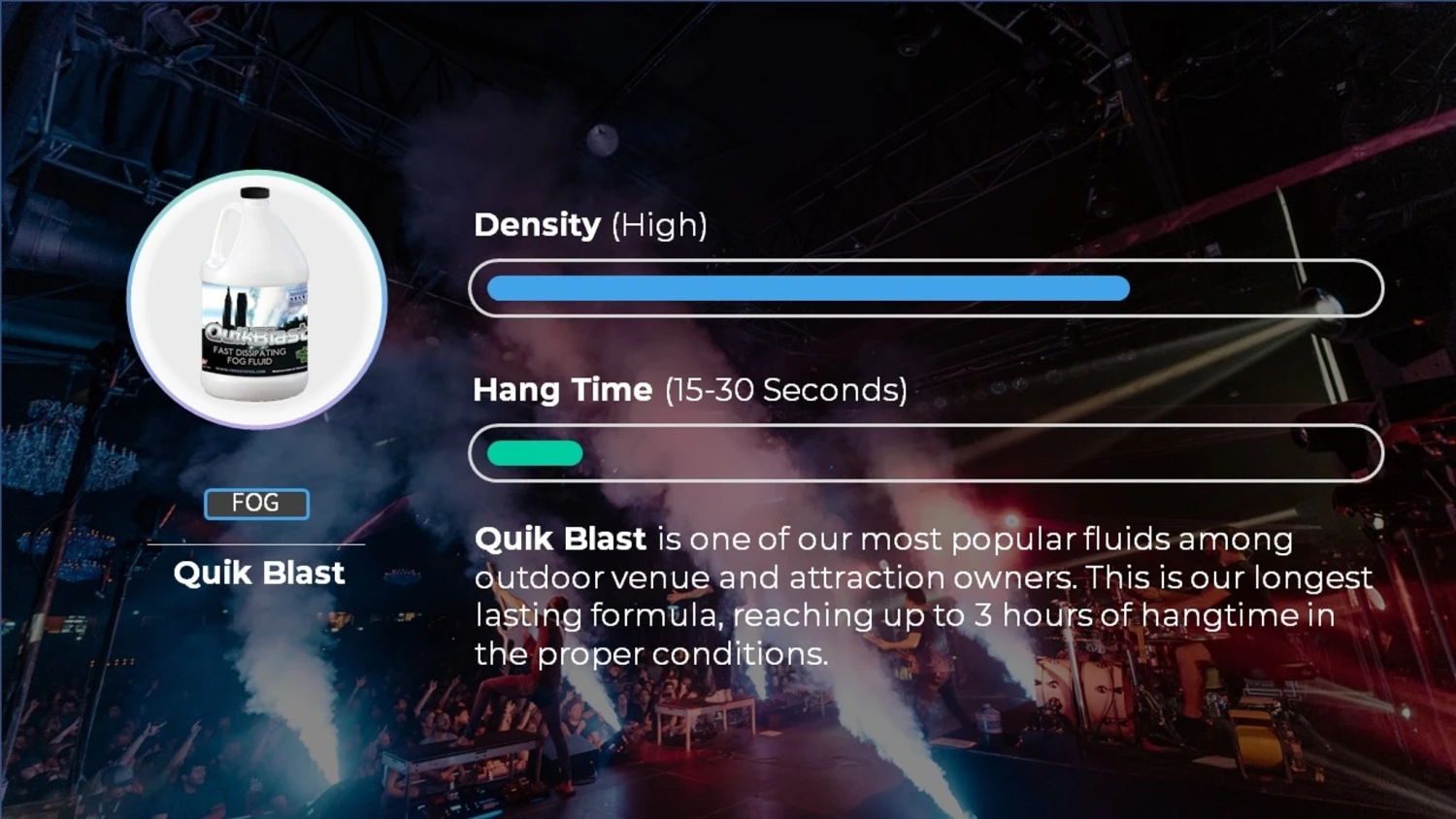 QUIKBLAST® FOG JUICE - CO2 BLAST EFFECT FOG MACHINE FLUID - BEST FLUID FOR CHAUVET® DJ GEYSER - Image 3