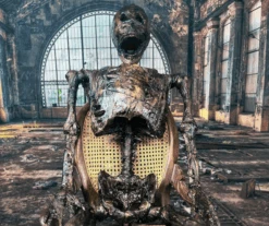 Rocking Chair W/ Skeleton Mech