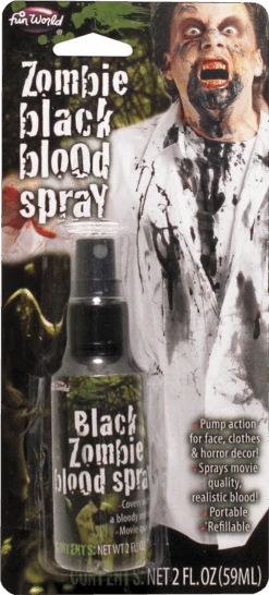 Black Zombie Blood Spritzer